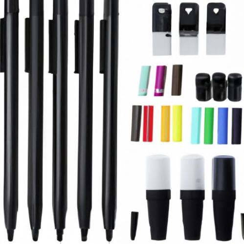 İşaretleyiciler Fırça İşaretleme Kalemleri Seti fırça vurgulayıcı kalem seti Fosforlu Kalem Siyah varil renkli işaretleyici kalem Ambalaj Ambalaj Siyah 48 renk Sanat