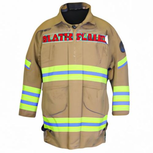 カバーオール、通気性綿 100%、消防士タンク消防服、防水、防炎、帯電防止