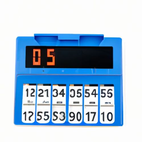 Bảng điểm thể thao ngoài trời sáu chữ số đa chức năng bằng nhựa di động Thẻ điểm thay thế cho các sự kiện thể thao khác nhau Bán chạy Có thể gập lại và