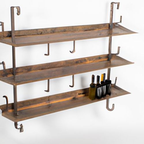 Rack de madeira para mesa de vinho, suporte para garrafa de armazenamento 4 2, piso livre, decoração de casa, madeira rústica, rack de exibição de vinho engarrafado