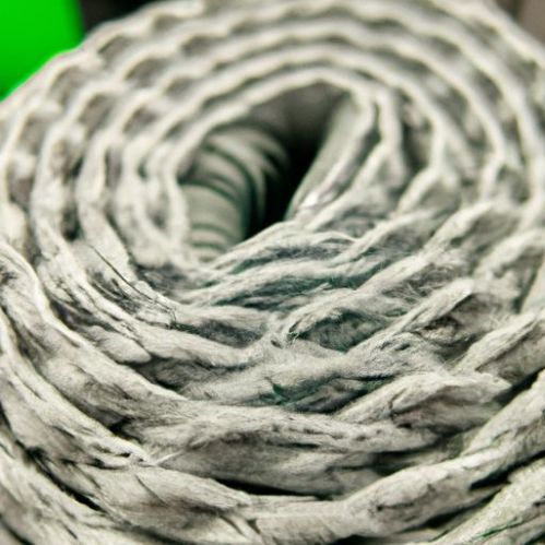 Matériau Alu Polyester Gaine tressée en fibre de verre électrique Isolation