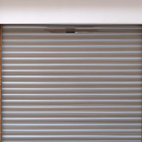 Porta de persiana de enrolar em liga de alumínio de aço vertical de garagem personalizada automática anti-roubo
