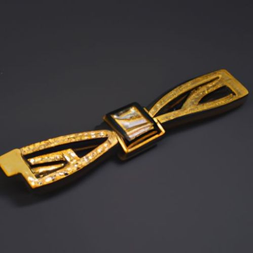 gold yellow copper metal buckle double-sided adjustable metal custom logo for bag belt shoes Wholesale fashion luxury men's brand silver