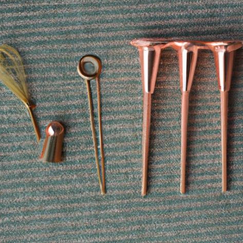 配件 1 件铜支架美容仪器和 4 件蕾丝假发通风针批发接发工具假发