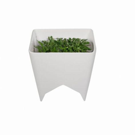 Pflanzgefäß der S-Serie für moderne Hochzeitshäuser und Büros zu besten Preisen vom US-Hersteller Top Notch Indoor Gardening White 12″