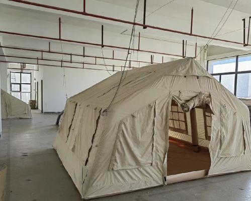 pop-up tent open