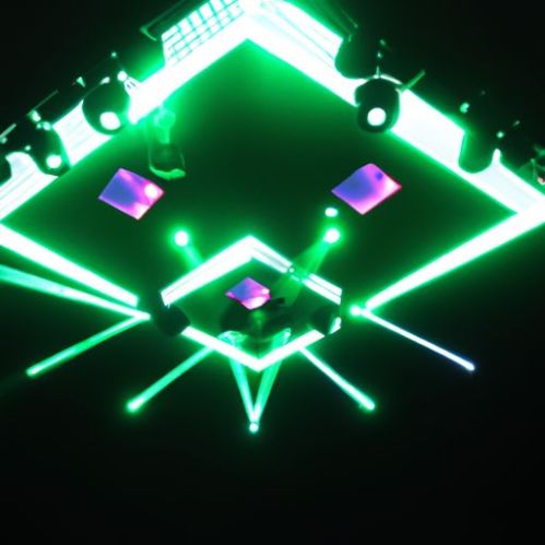 Luce da palco laser da 60 W Testa mobile con raggio laser da calcio Testa impermeabile Luce da 60 W Quadrati 200 modelli Laser DJ