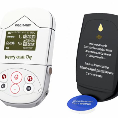 Sistema com 1 sistema de gerenciamento de relógio de cuidador à prova d'água restaurante 2 botões de chamada para idosos Ycall cuidador enfermeira alerta
