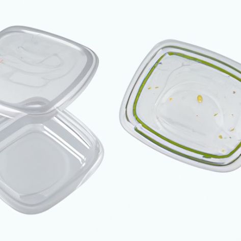 Tampas, recipientes de alimentos reutilizáveis ​​extra-grossos com recipiente de salada Tampas transparentes para alimentos Recipientes de delicatessen para micro-ondas Tigelas de plástico para preparação de refeições com