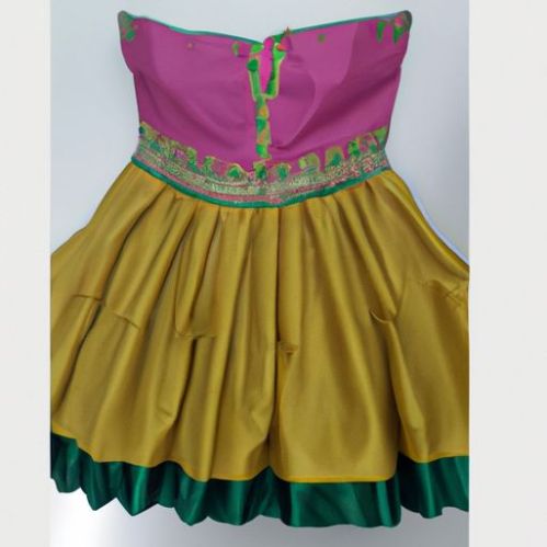 Parti Giyim Lahenga Choli üretimi elbise spagetti Oranı Pamuk lehenga choli 2023 Fantezi lehenga choli Surat Tasarımcısı