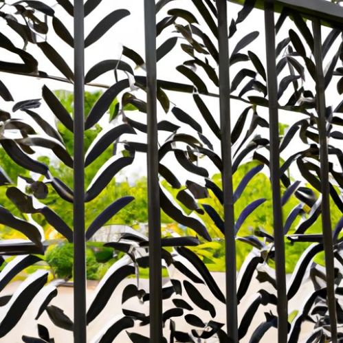 panel privasi khusus, kisi dekoratif, gazebo luar ruangan pagar luar ruangan Taman Desain Artistik Modern