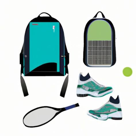 Bolsa de raquetes de peça Raquete de tênis de nylon com sapatos Mochila Bolsa de tênis original Bolsa de tênis 6-9