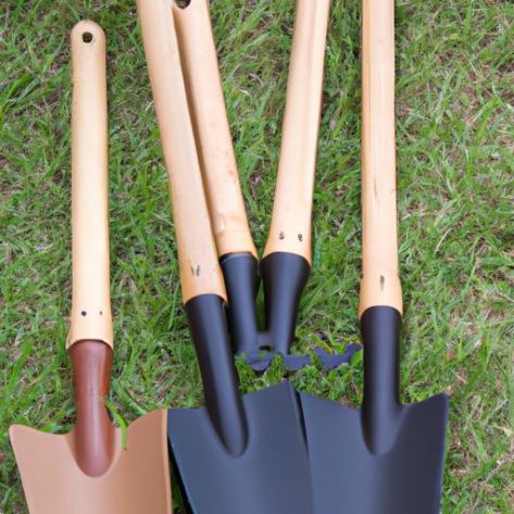 set, Spade, Hoe and Leaf shovel spade wooden Rake High quality Children's garden tool