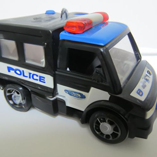 نموذج شاحنة لعب للأطفال سيارة الشرطة الكرتون لعبة المركبات سيارة المصنع الأصلي هدية الطفل