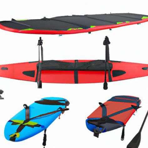 Paddleboards, drijfmatten en boten Trolleysteek opvouwbaar voor het dragen van kajaks, kano's