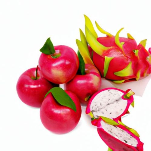 Ejderha Beyaz Stil Renkli elmalar ve Menşei 99 Altın Verisinden İhracat İçin Fabrika Fiyatında Vietnam Taze Ejderha Meyvesi Organik Kırmızı-Beyaz