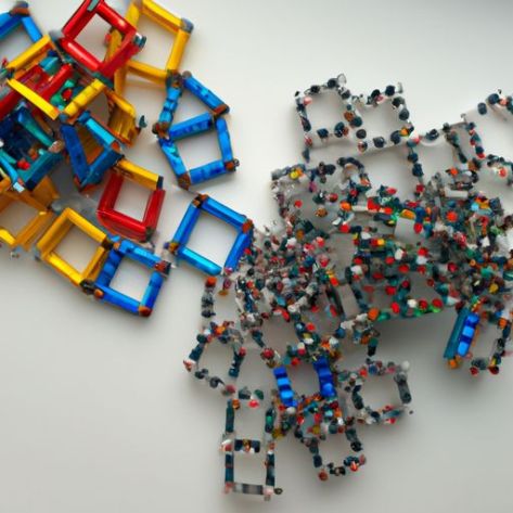 Eğitici DIY İnşaat 3D ABS çubuklar ve toplar Plastik Yapı Taşı Mıknatıs Küp Oyuncaklar Çocuklar için 2023 OEM ODM Özel Yeni