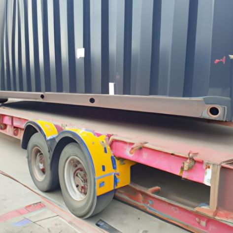 Selling 2 Axles 40FT Flatbed Container second hand 6x2 Semi Trailer for Sale Vehicle Master Best