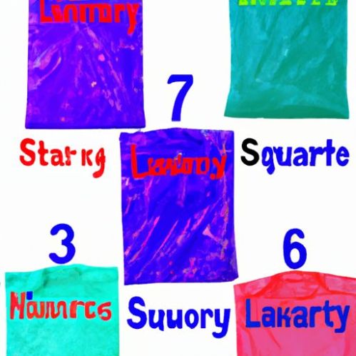 学校のロゴ番号/名前が付いたゆったりとした衣類、スマートウォーター、カラフルなランドリーバッグの代替ソート