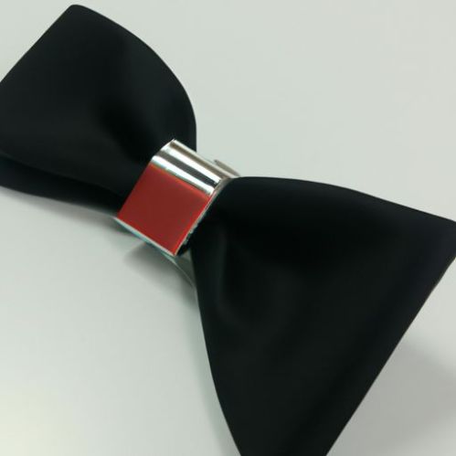 và Túi Vuông Khuy Măng Sét Kẹp Cà Vạt handmade polyester Bowtie Set cho Nam Màu Trơn Trang Phục Cà Vạt