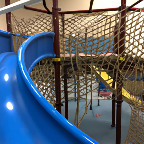 For Schools Playground Equipment equipment slide With Railing Rope Amusement Park Indoor Playground Items