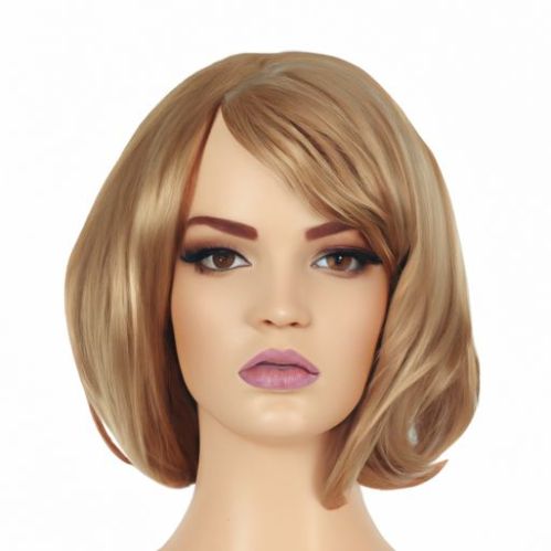 Parrucca anteriore in pizzo trasparente stile europeo onda di capelli umani 13 * 4 bob brasiliano per donna Colore evidenziatore Bob corto 100%