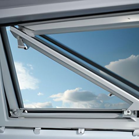 Puits de lumière automatiques pour toit plat avec fenêtres en aluminium : fibre de verre rétractable intelligente