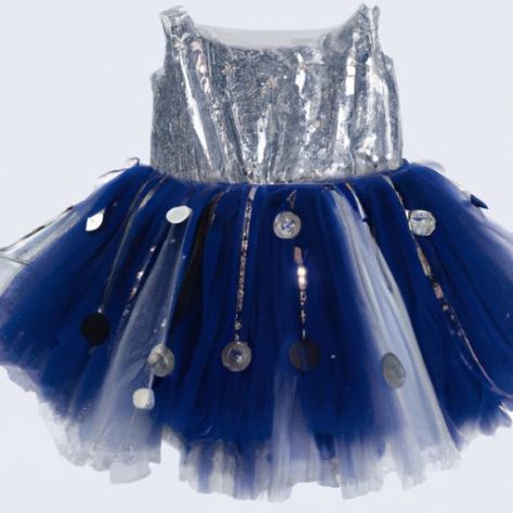 Sequin Tassel Epaulet Tutu girl party Skirt Built-in Brief Stage Garment Magician Circus Dress Up Costume Hot Sales Kids Girls Long Sleeve