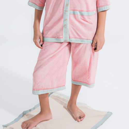 thick winter cotton sleepwear pjs kids girls home wear wear solid young boys and girls pajamas sets Custom print children baby pajamas pijamas