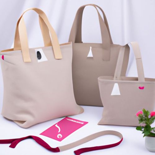 en 1 ensemble toile lin emballage cadeau sacs à main 2022 jeune femme grands sacs fourre-tout dame sacs à main d'été pour femmes usine en gros 2