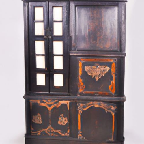 Schrank aus Holz, einzigartige schöne Esszimmermöbel, Wohnzimmerschrank, indischer Shabby-Chic-Schrank, Mid-Century-Vintage-Massivholzschnitzerei