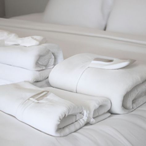 ผ้าเช็ดตัวโรงแรมหรู ผ้าปูที่นอนโรงแรม ชุดผ้าคอตตอน 100 เปอร์เซ็นต์ สีขาว อุปกรณ์อาบน้ำแสนสบาย