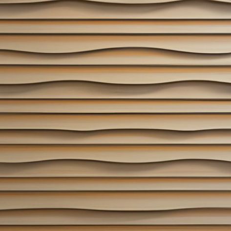 trang trí nghệ thuật thiết kế gỗ nguyên khối 3d ốp nội thất sóng tấm tường trang trí Bán buôn ván gỗ tường hội trường khách sạn