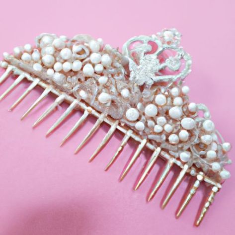 หวีผมเจ้าสาวงานแต่งงาน Pins วันเกิด tiara สำหรับ queen ของขวัญครบรอบพิธีอุปกรณ์เสริมผม Headpiece ไข่มุก