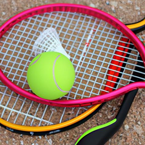 Set Tenis Permainan Raket Dayung Anak dengan Peralatan Olahraga Mainan Bermain Mainan Olahraga Bola Bulu Tangkis Luar Ruangan