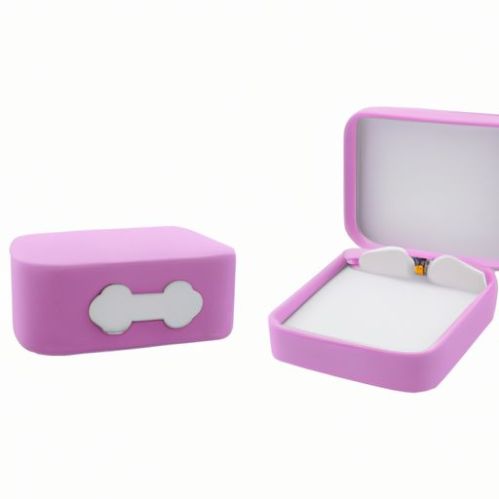 Custodia con stampa logo personalizzato ad anello rosa Portagioie Orecchini Collana Custodia portatile in pelle PU
