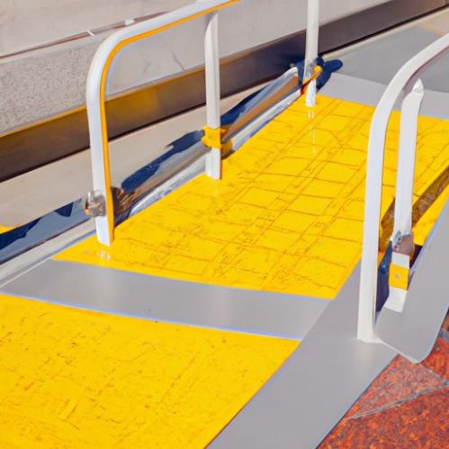 Kademeli Kaldırım Rampası Taşınabilir Tekerlekli Sandalye kurtarma palet tahtası Rampalar Kilitli Eşik Rampası Plastik