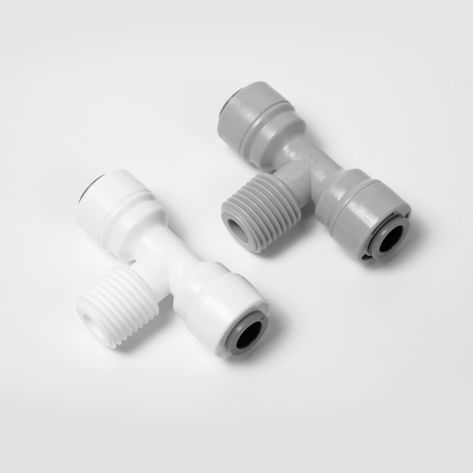 How to use push fit t connector