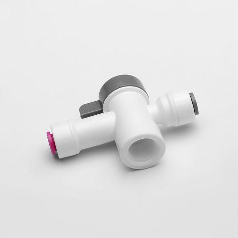 fornecedor de conector de torneira reto de plástico push-fit de menor preço de 15 mm