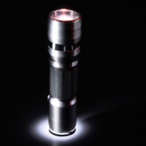 光365nm强光手电筒手电筒紫外线强力可充电led手电筒不锈钢紫外线