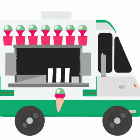 Mobil Tam Donanımlı Buz fabrikası fiyatı yiyecek Kremalı Yiyecek Kamyonu Satın Alma Fabrika Fiyatı Yiyecek Tatlı Arabası Ucuz