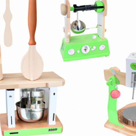 儿童电器厨房玩具套装木制厨房玩具儿童电动榨汁机玩具假装玩具