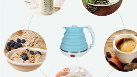 foldable vehicle electricial kettle lowest price company,silicone 12V hot water kettle custom made China best manufacturer